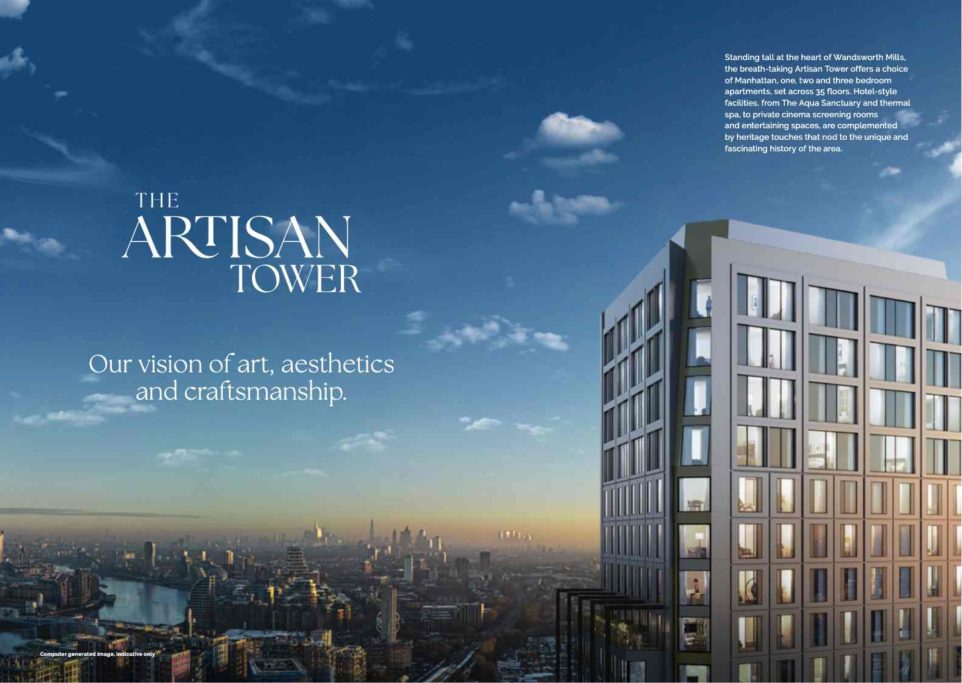 New Homes for Sale at Wandsworth Mills - The Artisan Tower